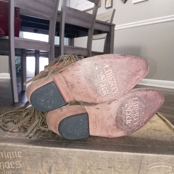 Liberty Black American Flag fringe Boots - Picture 2 of 6